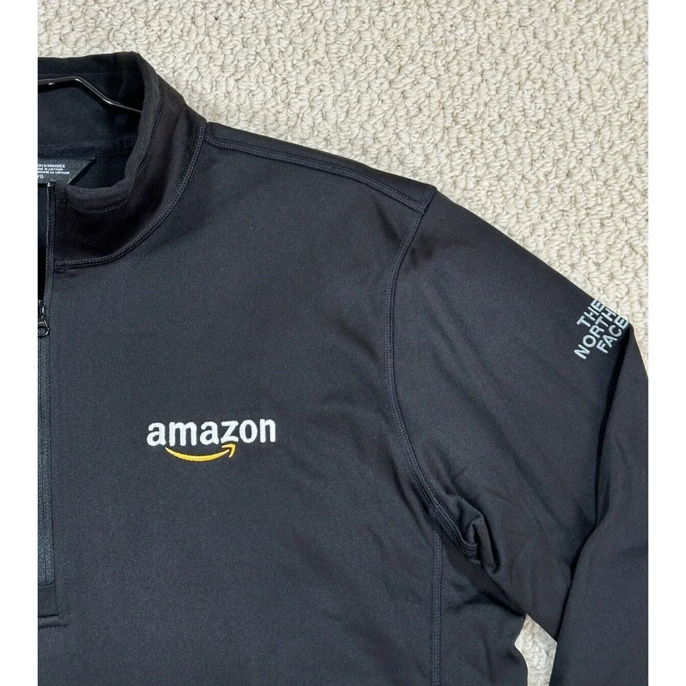 The North Face 1/4 Zip Pullover Mens L Black Tech Fleece Long Sleeve Performance